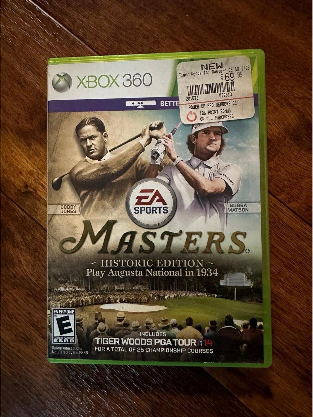 Tiger Woods PGA Tour 14:Masters Historic Edition (Xbox 360, 2013)